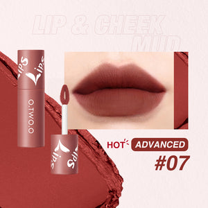 O.TWO.OLip Mud Matte Finish Lip and Cheek Dual-Use Blush Lipstick Air Lip Lacquer Longlasting lip gloss9144