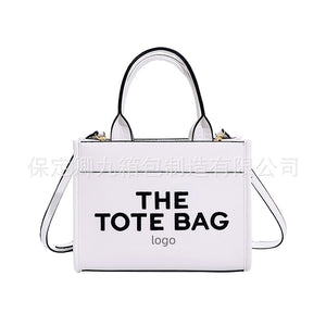 Straw Tote Bag Niche2023Women's Cross-Border Small Square Bag Letter Splicing tote bag Foreign Trade Handbags