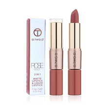 Load image into Gallery viewer, O.TWO.ODouble-Headed Velvet Matte Lip Gloss Lipstick Two-in-One Soft Fog12Color Lip Lacquer Factory Direct SalesN9107