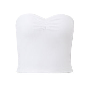 Fashion Temperament French Sweet Sexy Two-Piece Suit2023Summer New Women's off-Shoulder Tube Top Skirt