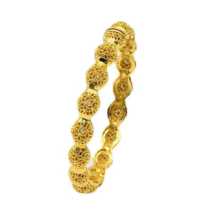 Hot Sale 24K Gold Plated Bracelet Dubai Bride India Nigeria Women's Wedding Alluvial Gold Bracelet Ornament Wholesale