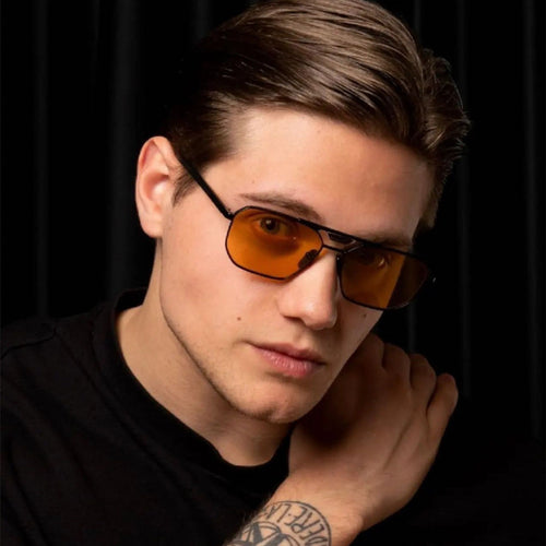 2023New Retro Metal Double Beam Sunglasses Men's Driving Square Frame Sunglasses Cross-Border Wholesaleshades