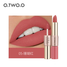 Load image into Gallery viewer, O.TWO.ODouble-Headed Velvet Matte Lip Gloss Lipstick Two-in-One Soft Fog12Color Lip Lacquer Factory Direct SalesN9107