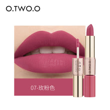 Load image into Gallery viewer, O.TWO.ODouble-Headed Velvet Matte Lip Gloss Lipstick Two-in-One Soft Fog12Color Lip Lacquer Factory Direct SalesN9107