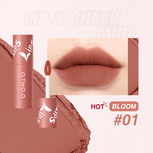 Load image into Gallery viewer, O.TWO.OLip Mud Matte Finish Lip and Cheek Dual-Use Blush Lipstick Air Lip Lacquer Longlasting lip gloss9144