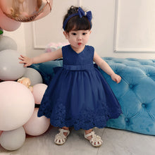 Load image into Gallery viewer, Cross-Border  baby Girl&#39;s Princess Dress Bow Lace Children&#39;s Dress Girl Dress