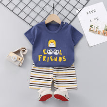 Load image into Gallery viewer, Children&#39;s Short-Sleeved Suit Cotton Summer Baby Clothes Korean Girls  TT-shirt Boys&#39; Clothing Foreign Trade Children&#39;s Wear Wholesale