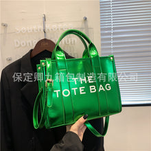 Load image into Gallery viewer, 2023Cross-Border New Arrival Foreign Trade Bright Leather Simple Tote Commuter Bagtote Bag Women&#39;s Shoulder Crossbody Handbag