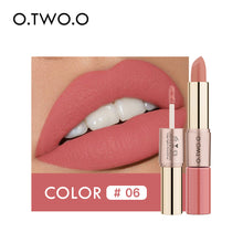 Load image into Gallery viewer, O.TWO.ODouble-Headed Velvet Matte Lip Gloss Lipstick Two-in-One Soft Fog12Color Lip Lacquer Factory Direct SalesN9107