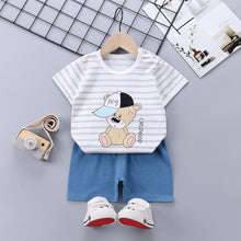 Load image into Gallery viewer, Children&#39;s Short-Sleeved Suit Cotton Summer Baby Clothes Korean Girls  TT-shirt Boys&#39; Clothing Foreign Trade Children&#39;s Wear Wholesale