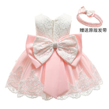 Load image into Gallery viewer, Cross-Border  baby Girl&#39;s Princess Dress Bow Lace Children&#39;s Dress Girl Dress