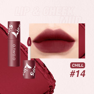 O.TWO.OLip Mud Matte Finish Lip and Cheek Dual-Use Blush Lipstick Air Lip Lacquer Longlasting lip gloss9144