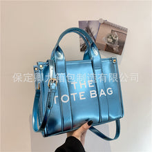 Load image into Gallery viewer, 2023Cross-Border New Arrival Foreign Trade Bright Leather Simple Tote Commuter Bagtote Bag Women&#39;s Shoulder Crossbody Handbag