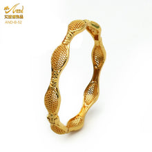 Load image into Gallery viewer, Hot Sale 24K Gold Plated Bracelet Dubai Bride India Nigeria Women&#39;s Wedding Alluvial Gold Bracelet Ornament Wholesale