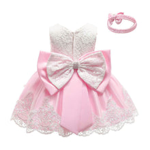 Load image into Gallery viewer, Cross-Border  baby Girl&#39;s Princess Dress Bow Lace Children&#39;s Dress Girl Dress