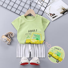 Load image into Gallery viewer, Children&#39;s Short-Sleeved Suit Cotton Summer Baby Clothes Korean Girls  TT-shirt Boys&#39; Clothing Foreign Trade Children&#39;s Wear Wholesale