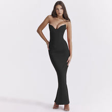 Load image into Gallery viewer, JY23358Summer2023New European and American Style Elegant Sexy Slim Fit Fishbone Tube Top Fishtail Dress