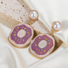 Load image into Gallery viewer, 2023Enamel Earrings round Earrings Female European and American Internet Hot Donut Shape Party Decorations Wholesaleearrings