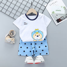 Load image into Gallery viewer, Children&#39;s Short-Sleeved Suit Cotton Summer Baby Clothes Korean Girls  TT-shirt Boys&#39; Clothing Foreign Trade Children&#39;s Wear Wholesale