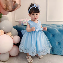 Load image into Gallery viewer, Cross-Border  baby Girl&#39;s Princess Dress Bow Lace Children&#39;s Dress Girl Dress