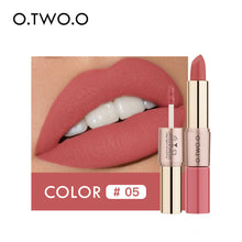 Load image into Gallery viewer, O.TWO.ODouble-Headed Velvet Matte Lip Gloss Lipstick Two-in-One Soft Fog12Color Lip Lacquer Factory Direct SalesN9107