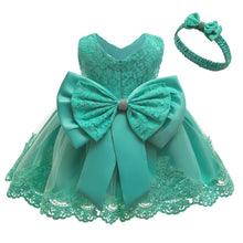 Load image into Gallery viewer, Cross-Border  baby Girl&#39;s Princess Dress Bow Lace Children&#39;s Dress Girl Dress