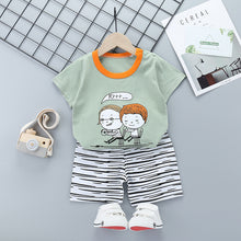 Load image into Gallery viewer, Children&#39;s Short-Sleeved Suit Cotton Summer Baby Clothes Korean Girls  TT-shirt Boys&#39; Clothing Foreign Trade Children&#39;s Wear Wholesale