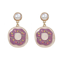 Load image into Gallery viewer, 2023Enamel Earrings round Earrings Female European and American Internet Hot Donut Shape Party Decorations Wholesaleearrings