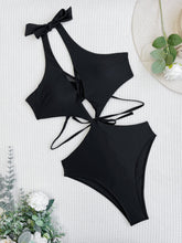 Load image into Gallery viewer, New One-Piece Swimsuit Halter Bikini European and American Swimsuit Women&#39;s Hollow Swimwear Solid Colorbikini6503