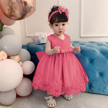 Load image into Gallery viewer, Cross-Border  baby Girl&#39;s Princess Dress Bow Lace Children&#39;s Dress Girl Dress