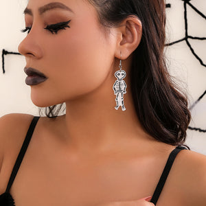 Europe and America Cross Border Halloween Party Ghost Witch Punk Earrings Sweet Cool Pumpkin Skull Stud Earrings Eardrop