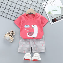 Load image into Gallery viewer, Children&#39;s Short-Sleeved Suit Cotton Summer Baby Clothes Korean Girls  TT-shirt Boys&#39; Clothing Foreign Trade Children&#39;s Wear Wholesale