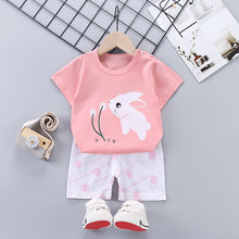 Load image into Gallery viewer, Children&#39;s Short-Sleeved Suit Cotton Summer Baby Clothes Korean Girls  TT-shirt Boys&#39; Clothing Foreign Trade Children&#39;s Wear Wholesale