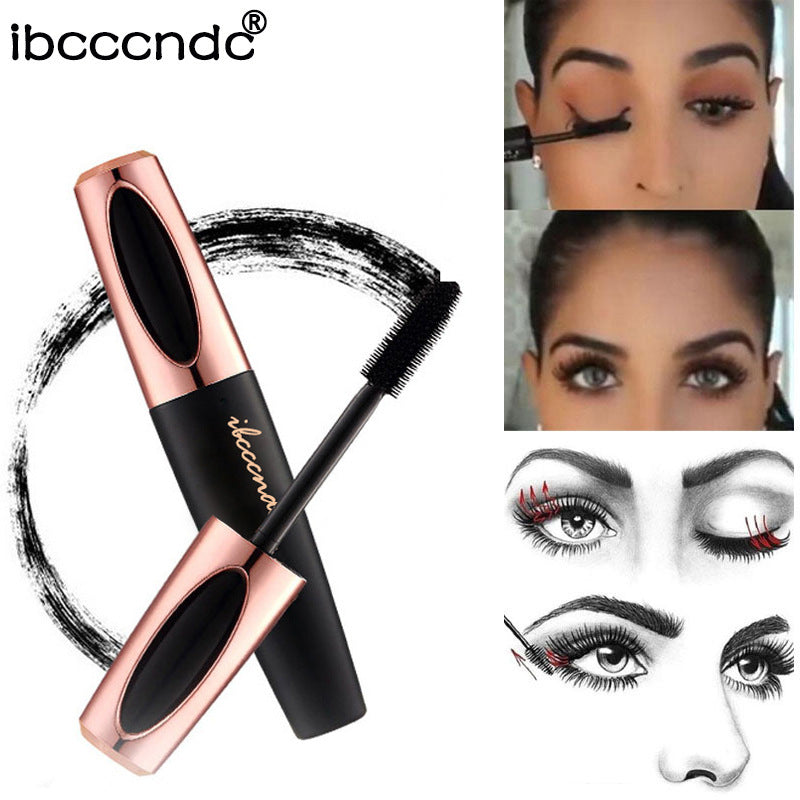 Cross-Border Mascara Waterproof and Sweat-Proof Thick Curl Long Non-Fading Not Smudge Beauty makeup4dMascara