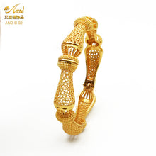 Load image into Gallery viewer, Hot Sale 24K Gold Plated Bracelet Dubai Bride India Nigeria Women&#39;s Wedding Alluvial Gold Bracelet Ornament Wholesale