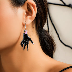 Europe and America Cross Border Halloween Party Ghost Witch Punk Earrings Sweet Cool Pumpkin Skull Stud Earrings Eardrop