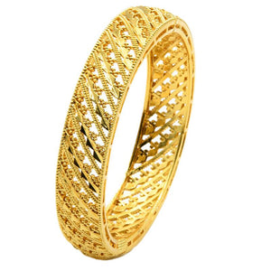 Hot Sale 24K Gold Plated Bracelet Dubai Bride India Nigeria Women's Wedding Alluvial Gold Bracelet Ornament Wholesale