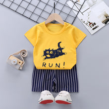 Load image into Gallery viewer, Children&#39;s Short-Sleeved Suit Cotton Summer Baby Clothes Korean Girls  TT-shirt Boys&#39; Clothing Foreign Trade Children&#39;s Wear Wholesale