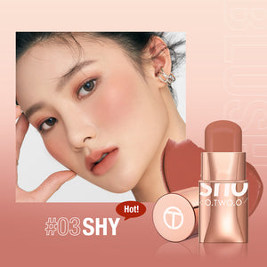 O.TWO.OVigorous Smooth Blusher Natural Nude Makeup Blush Stick MakeupSC049