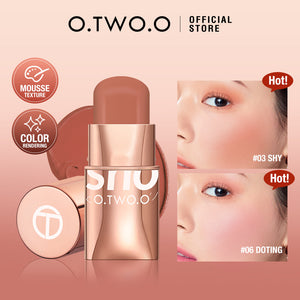 O.TWO.OVigorous Smooth Blusher Natural Nude Makeup Blush Stick MakeupSC049