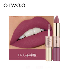 Load image into Gallery viewer, O.TWO.ODouble-Headed Velvet Matte Lip Gloss Lipstick Two-in-One Soft Fog12Color Lip Lacquer Factory Direct SalesN9107