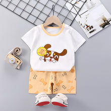 Load image into Gallery viewer, Children&#39;s Short-Sleeved Suit Cotton Summer Baby Clothes Korean Girls  TT-shirt Boys&#39; Clothing Foreign Trade Children&#39;s Wear Wholesale