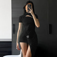 Load image into Gallery viewer, 2023Summer Women&#39;s New Collection European and American Style Hot Fashion Sexy Mesh Stitching Hot Girl Sheath Dress for Women