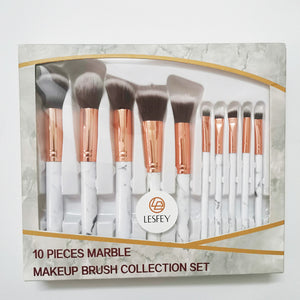 LESFEY 10pcs Makeup Brushes Set Eye Shadow Foundation Powder Edge Control Brush Make Up Brush Cosmetic Beauty Brush Set