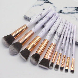 LESFEY 10pcs Makeup Brushes Set Eye Shadow Foundation Powder Edge Control Brush Make Up Brush Cosmetic Beauty Brush Set