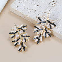 Load image into Gallery viewer, 2023Enamel Earrings Flower Earrings Girls Fashion Color Matching Alloy Leaf Earrings European and American Wholesaleearrings