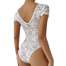 Load image into Gallery viewer, 2023Summer New European and American Solid Color Lace See-through DeepVBackless Niche Design Jumpsuit10512