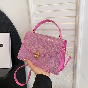 Sequin Popular Fashion Tote Women 2023New Fashion Lock Special-Interest Design Shoulder Messenger Bag