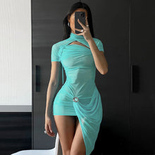 Load image into Gallery viewer, 2023Summer Women&#39;s New Collection European and American Style Hot Fashion Sexy Mesh Stitching Hot Girl Sheath Dress for Women