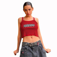 Load image into Gallery viewer, D23TP018European and American Women&#39;s Clothing New2023Summer New Fashion Printed Camisole Sexy Midriff-Baring Top Women